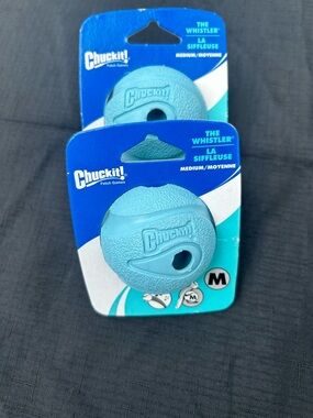 🐾2/$8- 2 pc. Bundle- CHUCK IT -The Whistler Medium Dog Ball